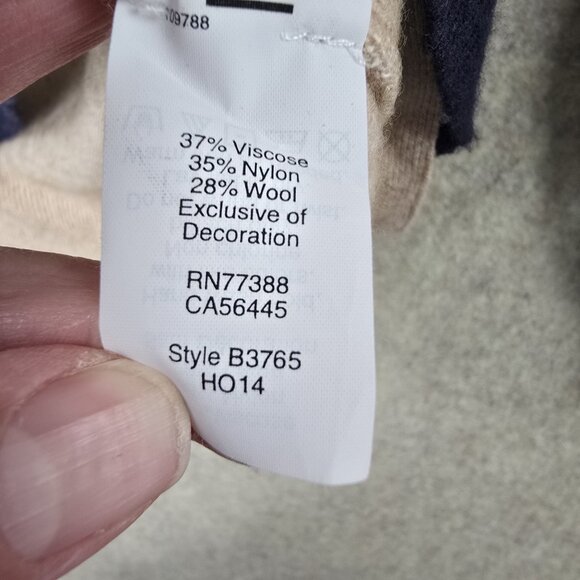 J.Crew Womens Beige & Navy Striped Sweater With Button Details Size S - Picture 6 of 9